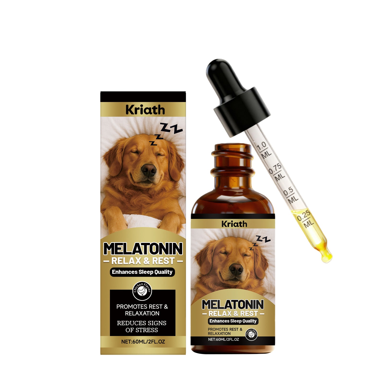 Advanced Melatonin Sleep Support Drops for Dogs