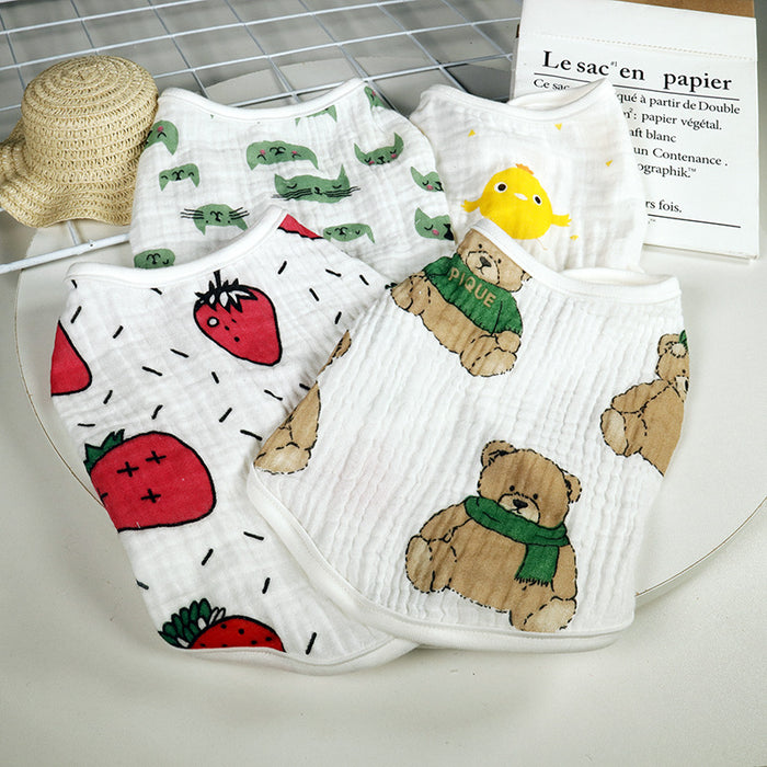 Soft Printed Pet Vest for Dogs and Cats