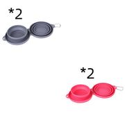 Foldable Rubber Travel Pet Feeding Bowl
