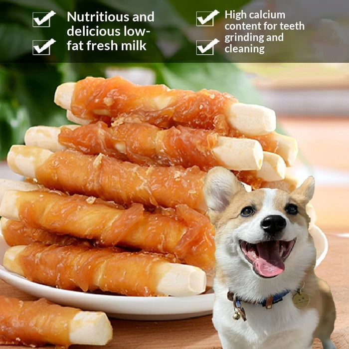 Chicken-Flavored Calcium Milk Stick Dog Treats