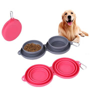 Foldable Rubber Travel Pet Feeding Bowl