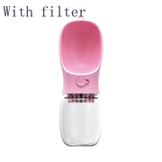 Portable Pet Water Bottle with Attached Cup