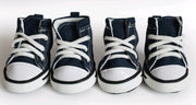 Denim canvas dog shoes, sports and leisure waterproof