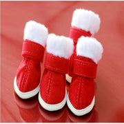 Festive Christmas Pet Shoes for Dogs and Cats