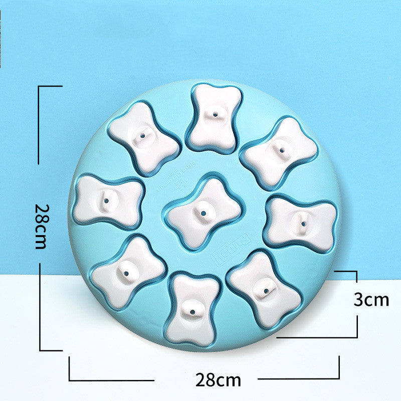 Interactive Dog Puzzle Toy with Treat Compartments
