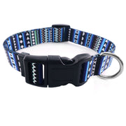 Bohemian Print Dog Collar with Vibrant Design