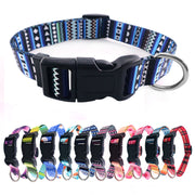 Bohemian Print Dog Collar with Vibrant Design