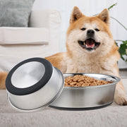 Silicone and Stainless Steel Pet Food Bowl