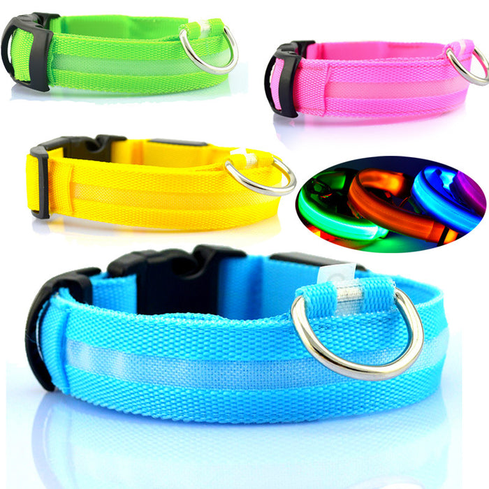 LED Safety Dog Collar for Night Visibility