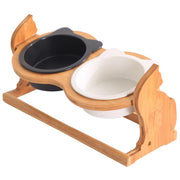 Elevated cat food bowl