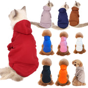 Fleece Pet Outfit with Matching Cap