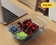 Double-Layer Transparent Pet Snack Storage Box