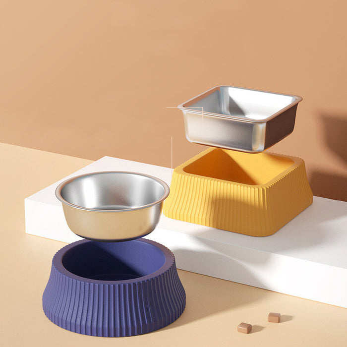 Food Bowl Stainless Steel Anti-overturning for Large Dogs