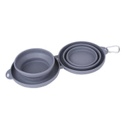Foldable Rubber Travel Pet Feeding Bowl