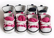 Denim canvas dog shoes, sports and leisure waterproof