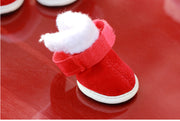 Festive Christmas Pet Shoes for Dogs and Cats