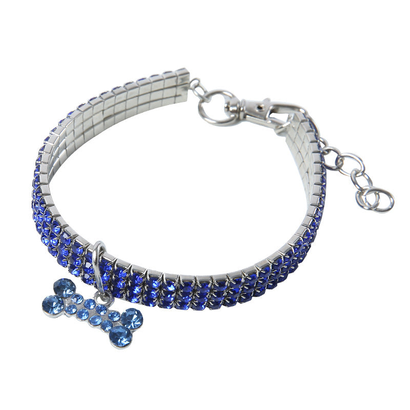 Rhinestone Bling Dog Collar for Small Breeds