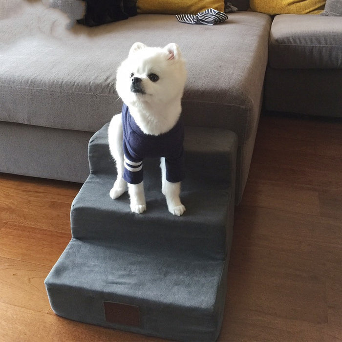 Dog Climbing Stairs for Bed and Couch Access
