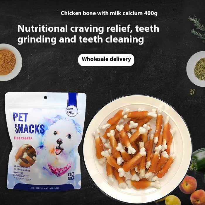 Chicken-Wrapped Milk Bone Dog Treats