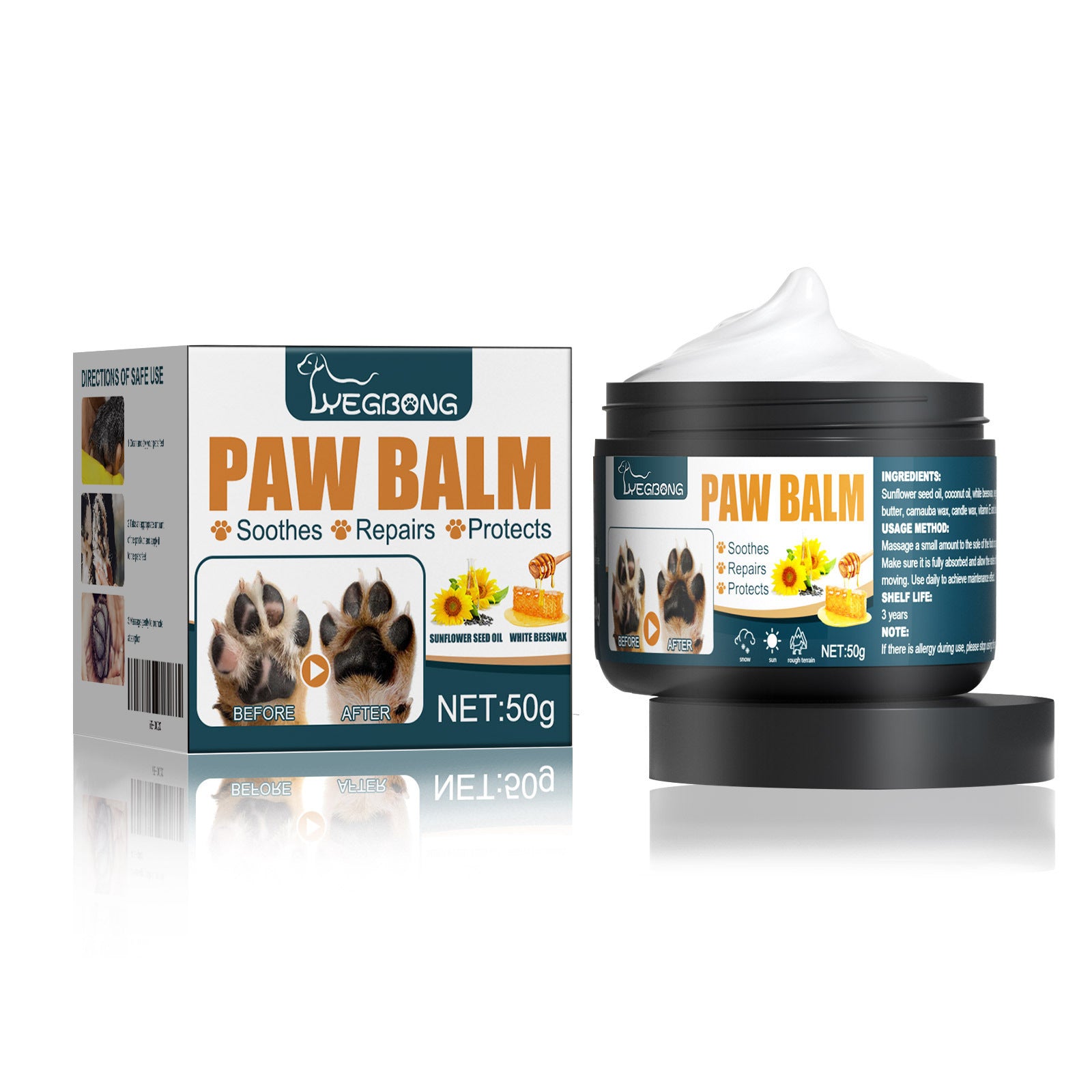 Pet Paw Pad Cleaning and Moisturizing Cream