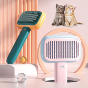 Dual-Function Pet Massage Comb and Grooming Brush