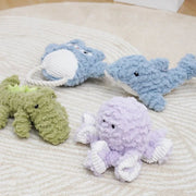 Plush Animal-Shaped Dog Toy Set