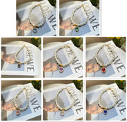 Retro Crystal Pendant Pearl Necklace for Pet Lovers