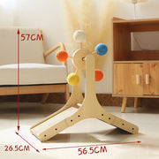 Solid Wood Rotating Ferris Wheel Cat Scratch Board