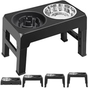 Height-Adjustable Elevated Dog Feeding Bowl