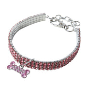 Rhinestone Bling Dog Collar for Small Breeds