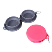 Foldable Rubber Travel Pet Feeding Bowl