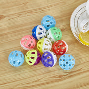 Cat Toy Hollow Out Plastic Bell Interactive with Sounds