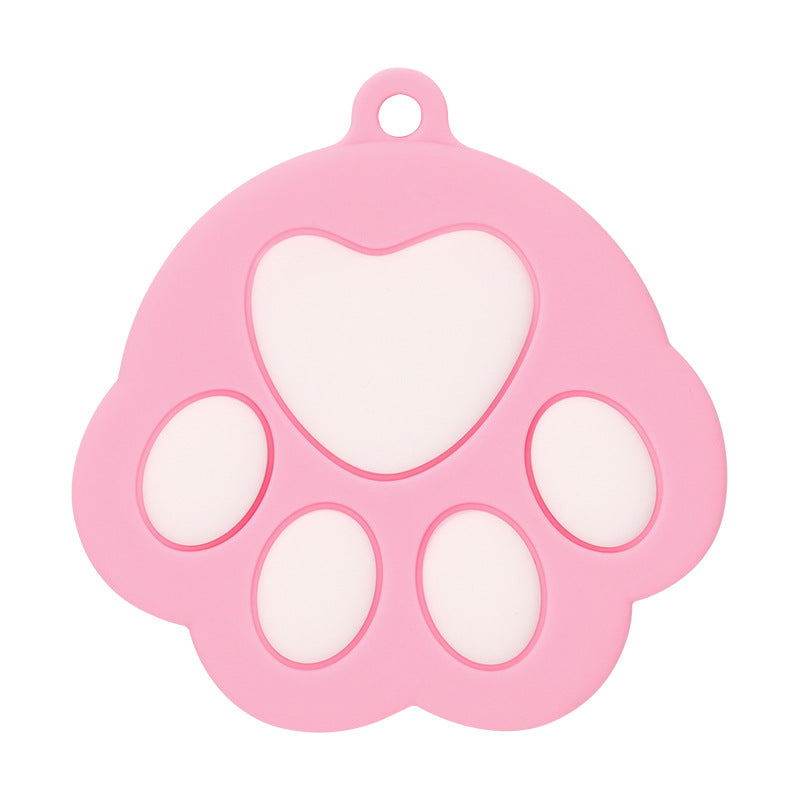 Silicone Pet Food Can Lid with Paw Design