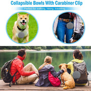Foldable Rubber Travel Pet Feeding Bowl