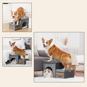 Foldable Pet Stairs for Dogs and Cats
