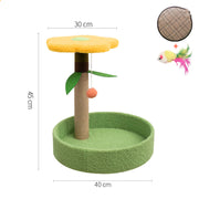 Interactive Cat Claw Grinding and Teaser Toy