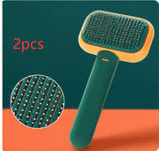 Dual-Function Pet Massage Comb and Grooming Brush