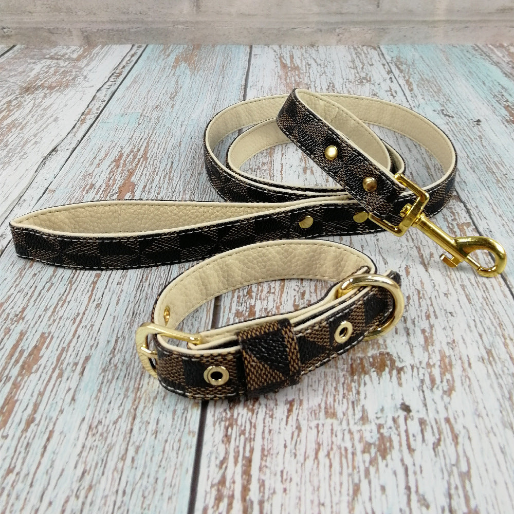 Classic Pet Collar with Leash Set