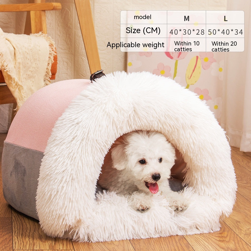 Portable Soft Pet Bed for Cats and Dogs