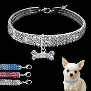 Rhinestone Bling Dog Collar for Small Breeds