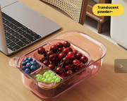 Double-Layer Transparent Pet Snack Storage Box
