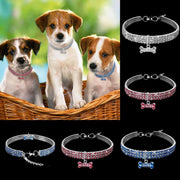 Rhinestone Bling Dog Collar for Small Breeds
