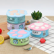 Silicone Pet Food Can Lid with Paw Design