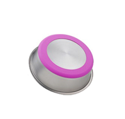 Silicone and Stainless Steel Pet Food Bowl