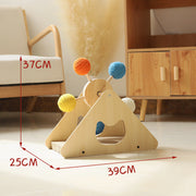 Solid Wood Rotating Ferris Wheel Cat Scratch Board