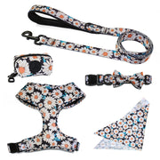 Floral Dog Harness and Leash Set