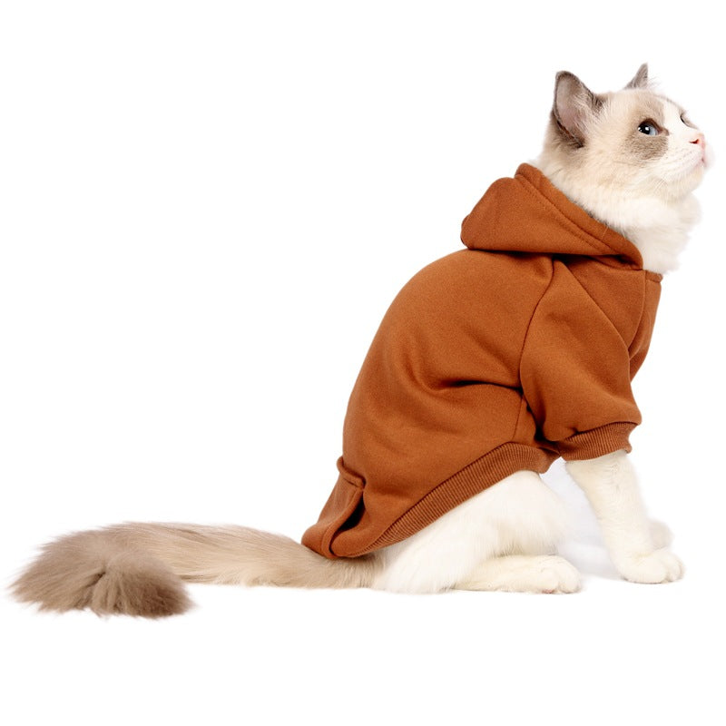 Fleece Pet Outfit with Matching Cap